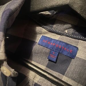 Aeropostale mens plaid shirt